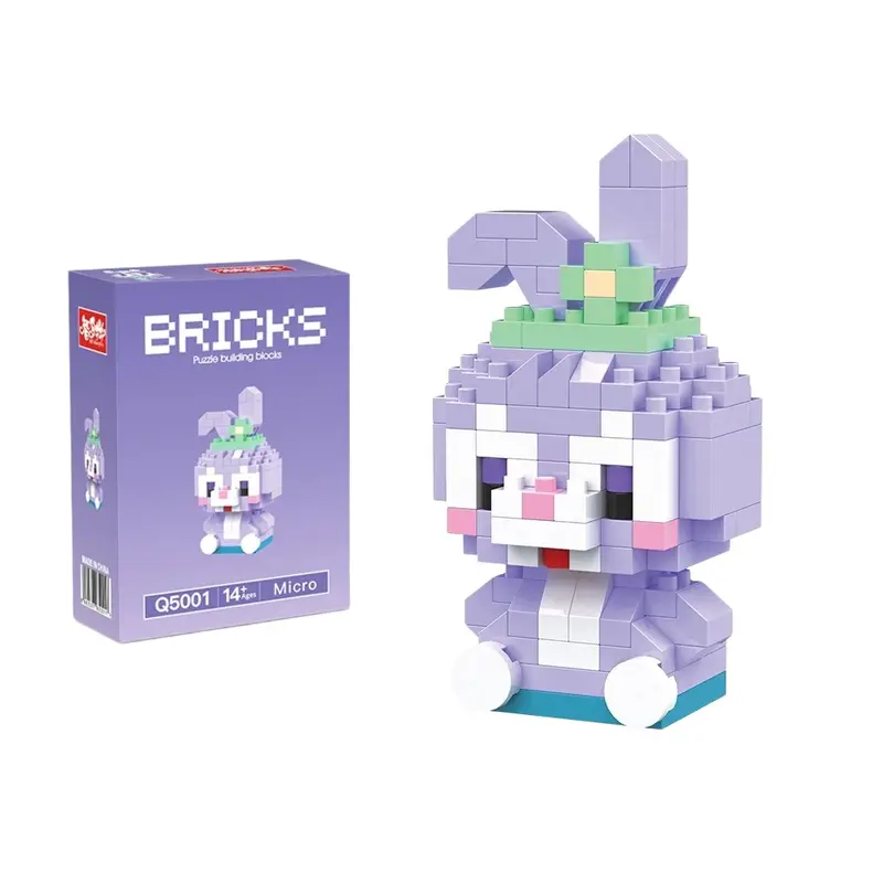 Disney 214 style Winnie LinaBell StellaLou Building Blocks Princess Cartoon Figrues Bricks Children's Assembly Toys Model Gift - Image 73