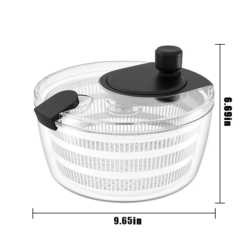 Multi-functional manual vegetable dehydrator salad spin dryer food dryer fruit and vegetable dehydrator kitchen tool