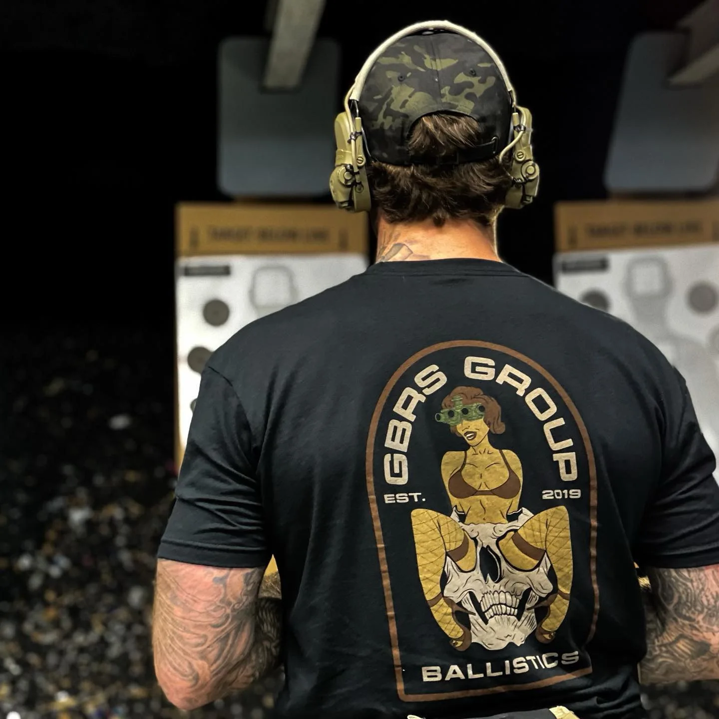GBRS Skull Girl T Shirt Playful Pattern Tactical Cotton Short Sleeve Military Fan Summer Streetwear Top