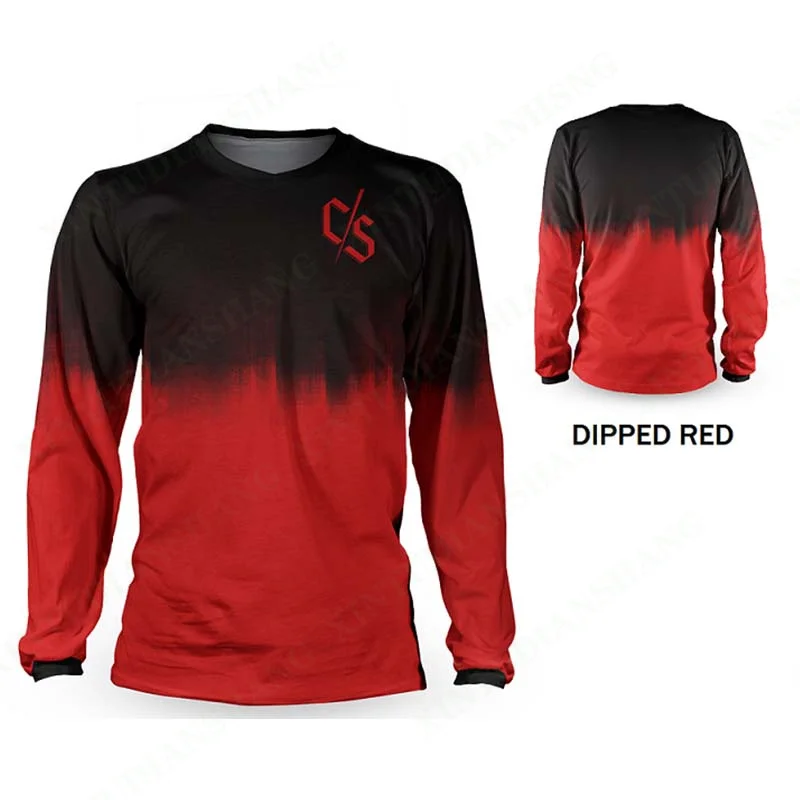 Maglia Da Moto Da Uomo Mtb Mx Endurance Race Mountain Bike Loose Rider Jersey Bmx Bicycle Cross-Country Sports Shirt