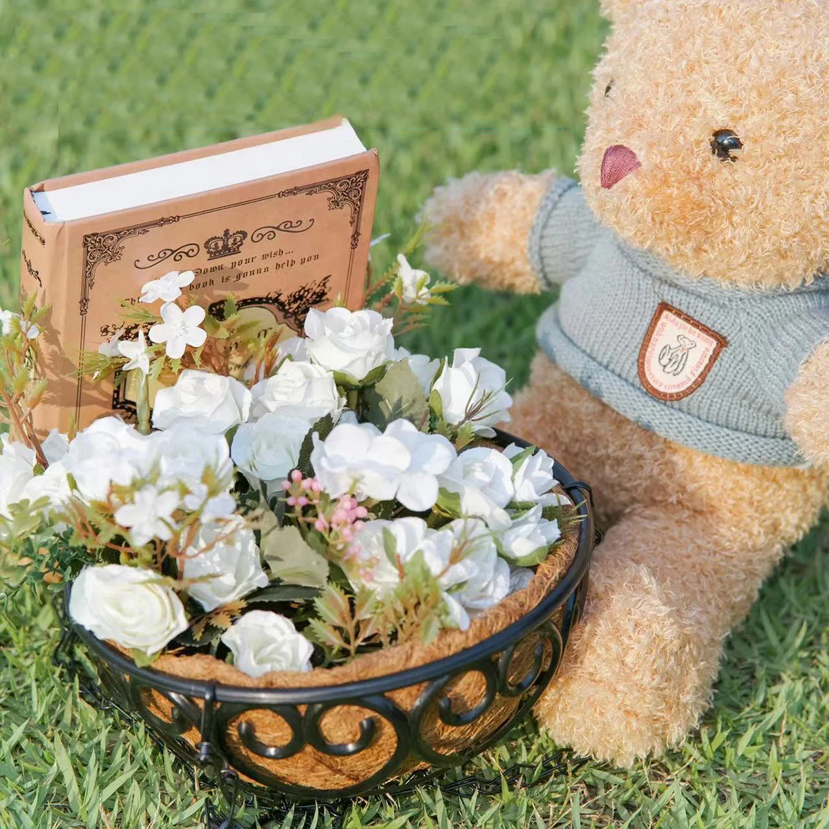 Neuer Blumentopf mit Hängekorb, ein minimalistischer und modischer Blumenkorb, Blumenkorb aus Kokospalmenharz für den Gartenbau_voghion.com