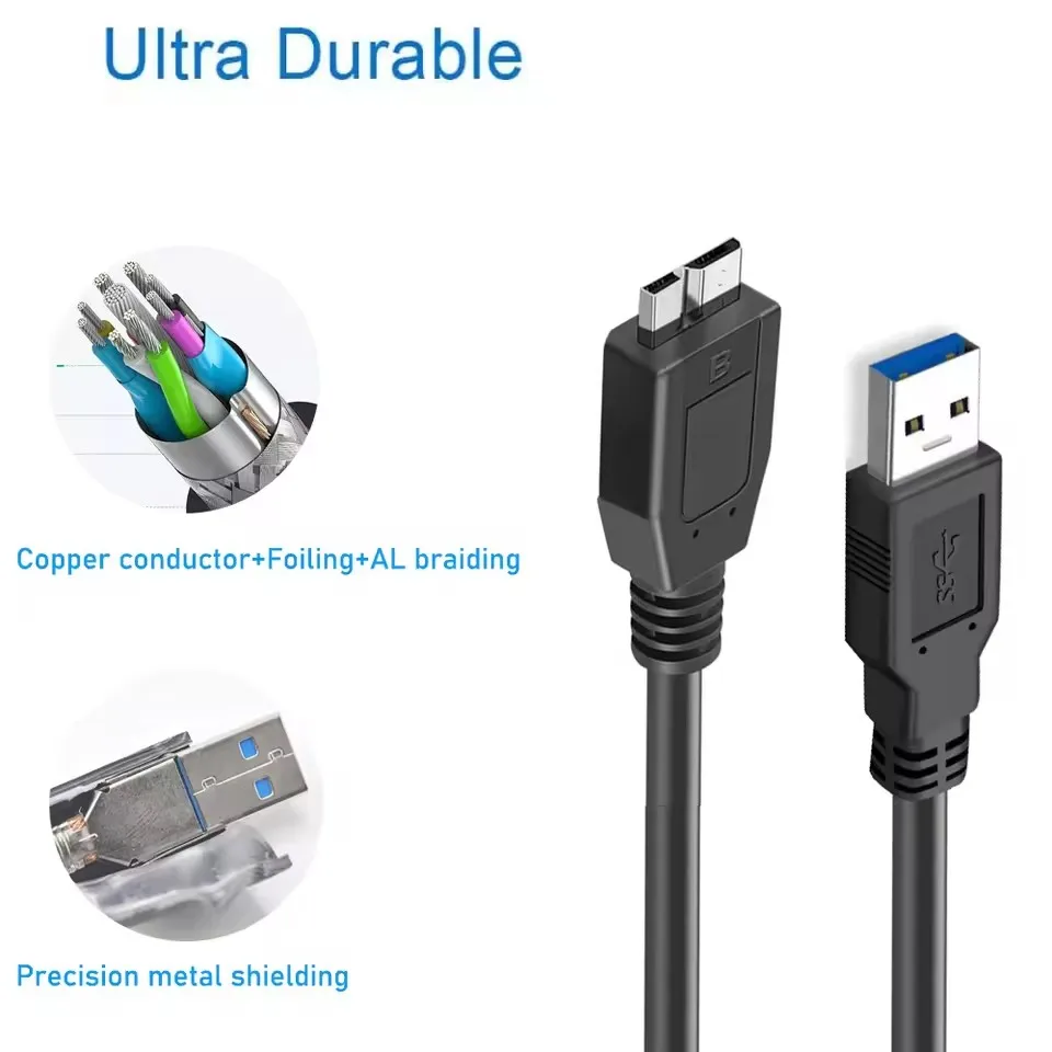 Enhanced USB 3.0 Micro B Data Cable
