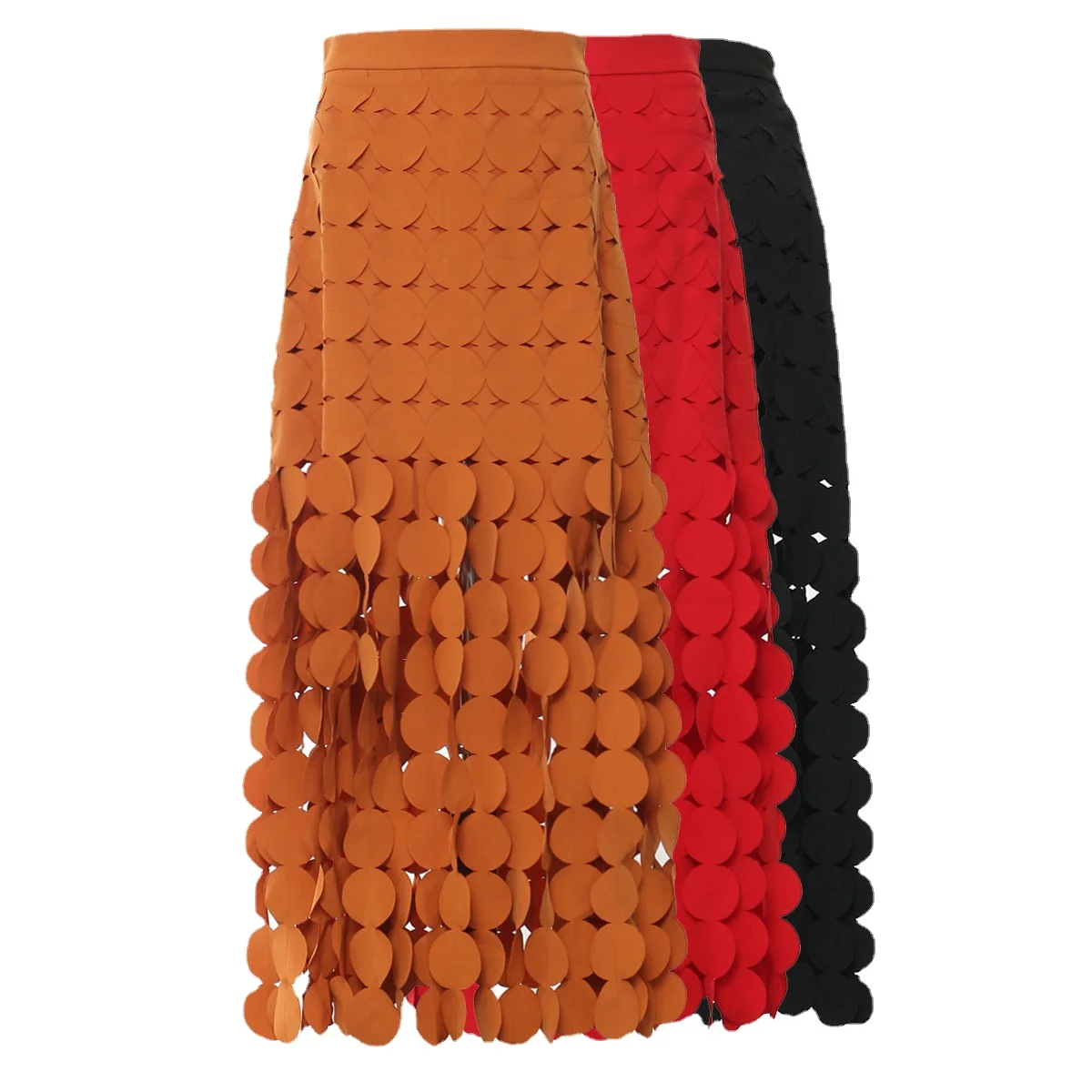 

Женская Двухслойная юбка SuperAen, длинная трехмерная юбка с лепестками цветов, весна 2024