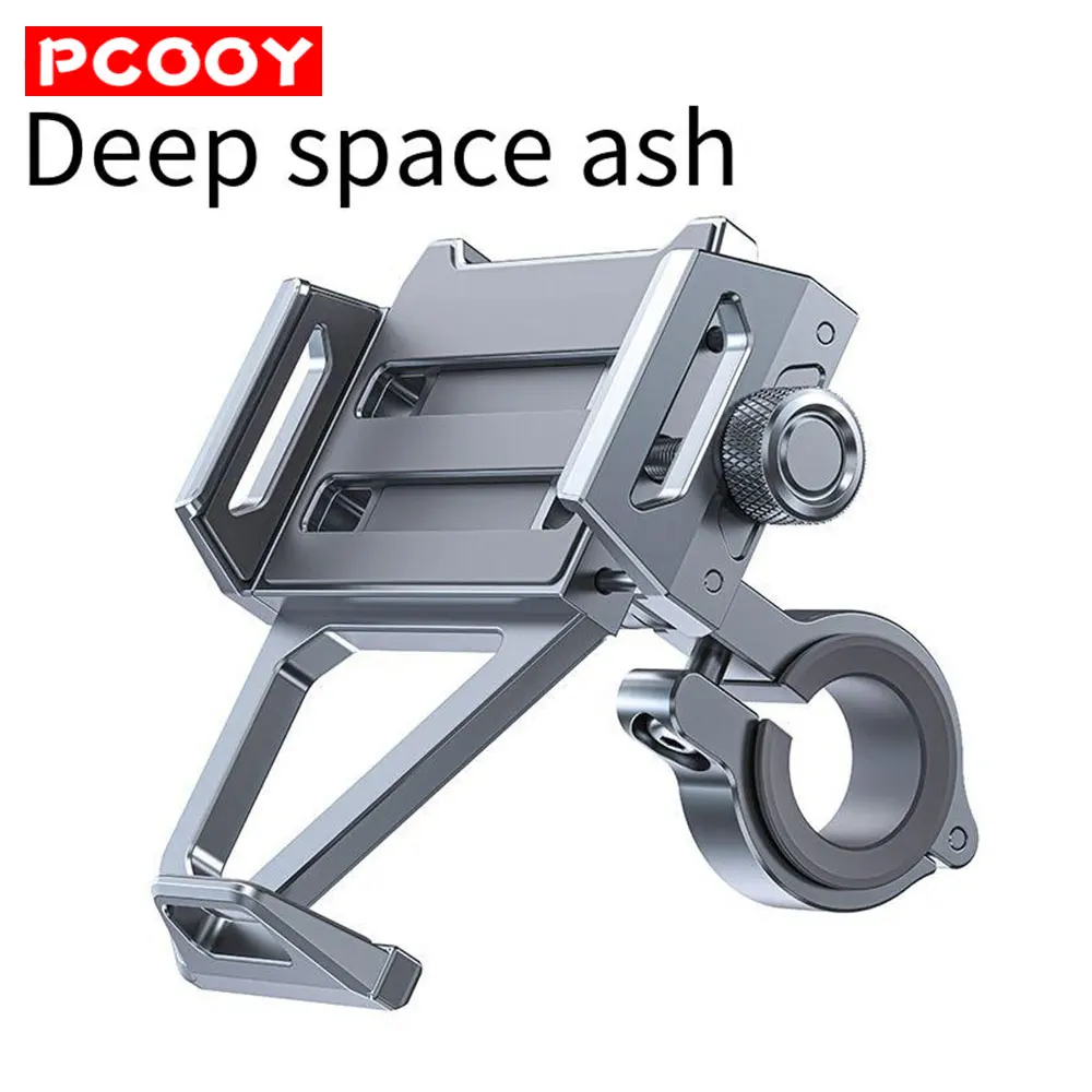 

PCOOY Rotate Motorcycle Phone Holder Motorbike Aluminum Mobile Handse Mount Handlebar 360 Degrees Rotation Mobile Handse Bracket