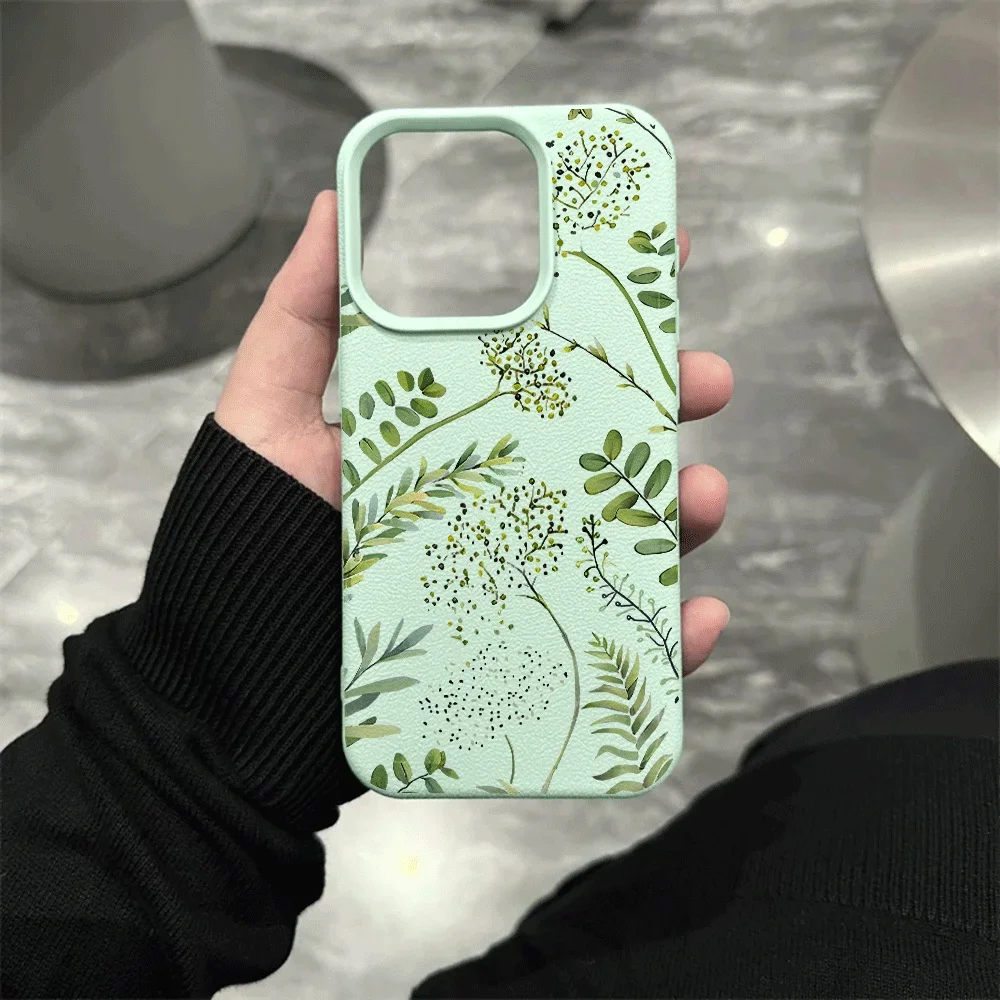 Fern Fronds Silicone Matte Phone Case Cover