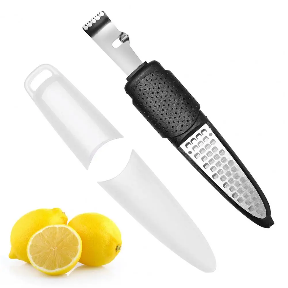 Lemon Grater Citrus Zester Shredder Tool Effortlessly Non-slip Handle Cheese Ginger for Home Kitchen
