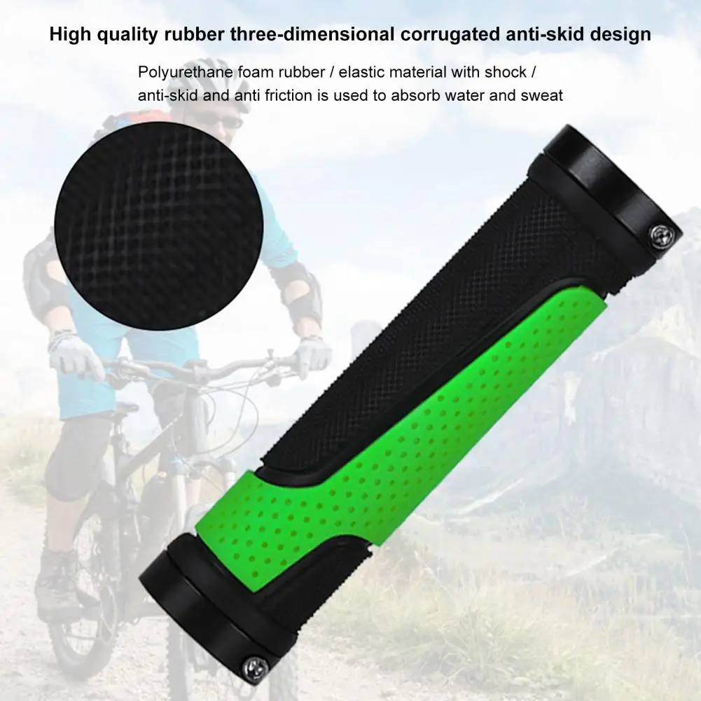 Handlebar Grips Anti-slip Shock-absorption Bicycle Grips Road Bike Handlebar Cover 2Pcs/Set
