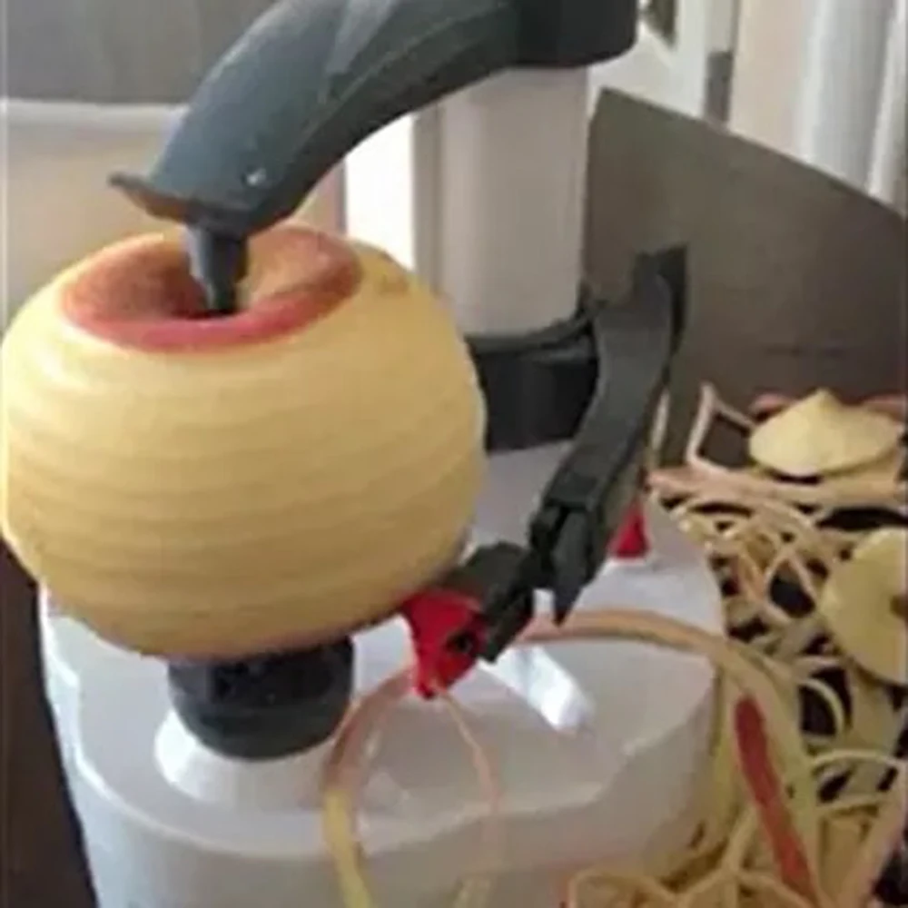 Upgraded Package Electric Spiral Apple Peeler Cutter Slicer Fruit Potato Automatic Battery Operated Peeler Machine Kitchen Tools