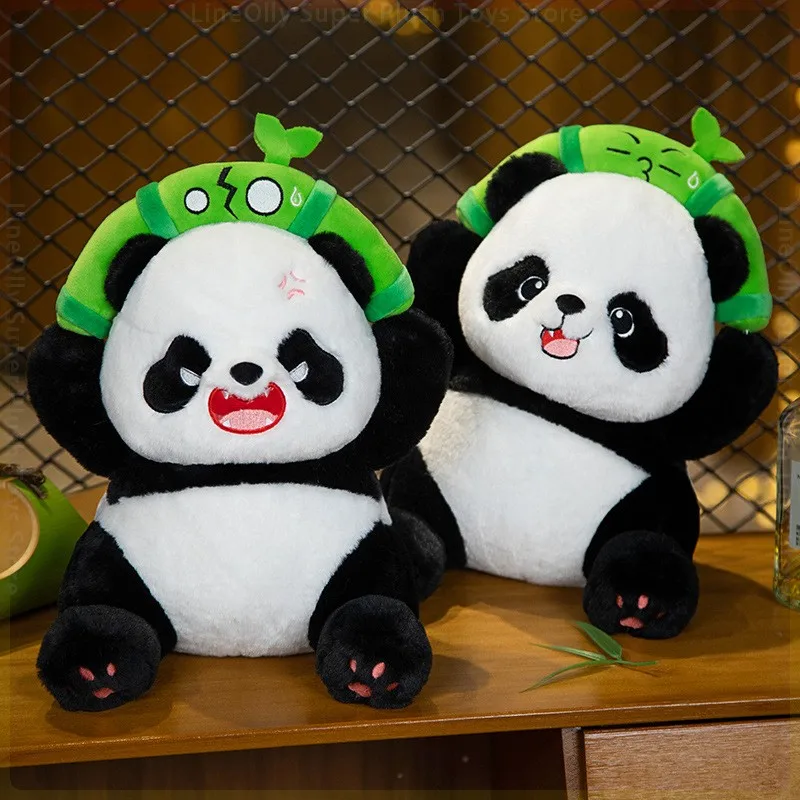 

Cute Naughty Breaking Bamboo Giant Panda Plush Toys Soft Kawaii Stuffed Animal Pandas Plushie Doll for Kids Girls Boys Xmas Gift