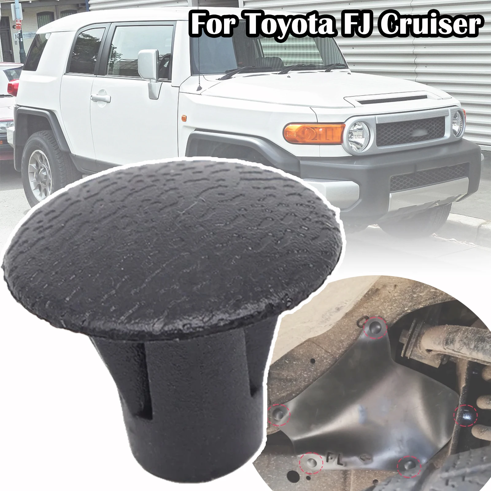 20Pcs For Toyota FJ Cruiser XJ10 Car Mud Flaps Guard Shield Pins Screws Apron Retainer Clips Rivets Accessories 2007 2008 - 2014