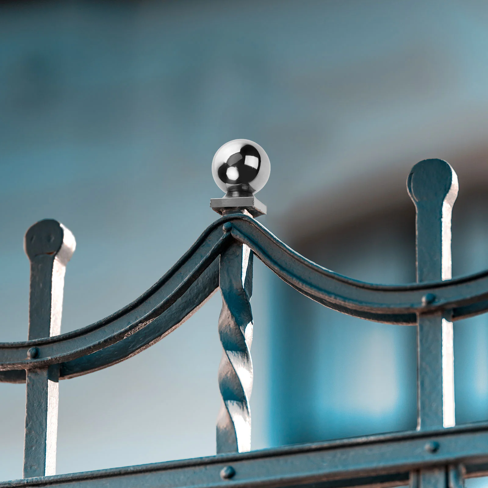 Stainless Steel Ball Guardrail Post Cover Cap Fence Decorative Hand Railing Balls Replacement Stair Gate Fencing Garden Supplies