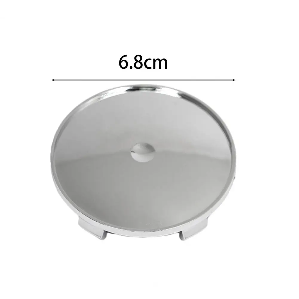 자동차 휠 허브캡 크롬 도금 자동차 커버, 방진 세련된 맞춤형 로고, 쉬운 설치, 68mm, 4 개