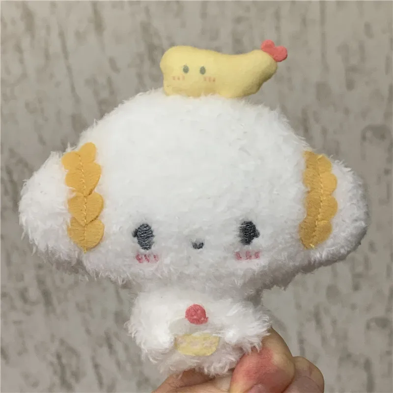 Cogimyun Plush Toy Eating Cake Kawaii Cute Mascot Keychains Ball Chain Keyring Girls Toys Gifts 5