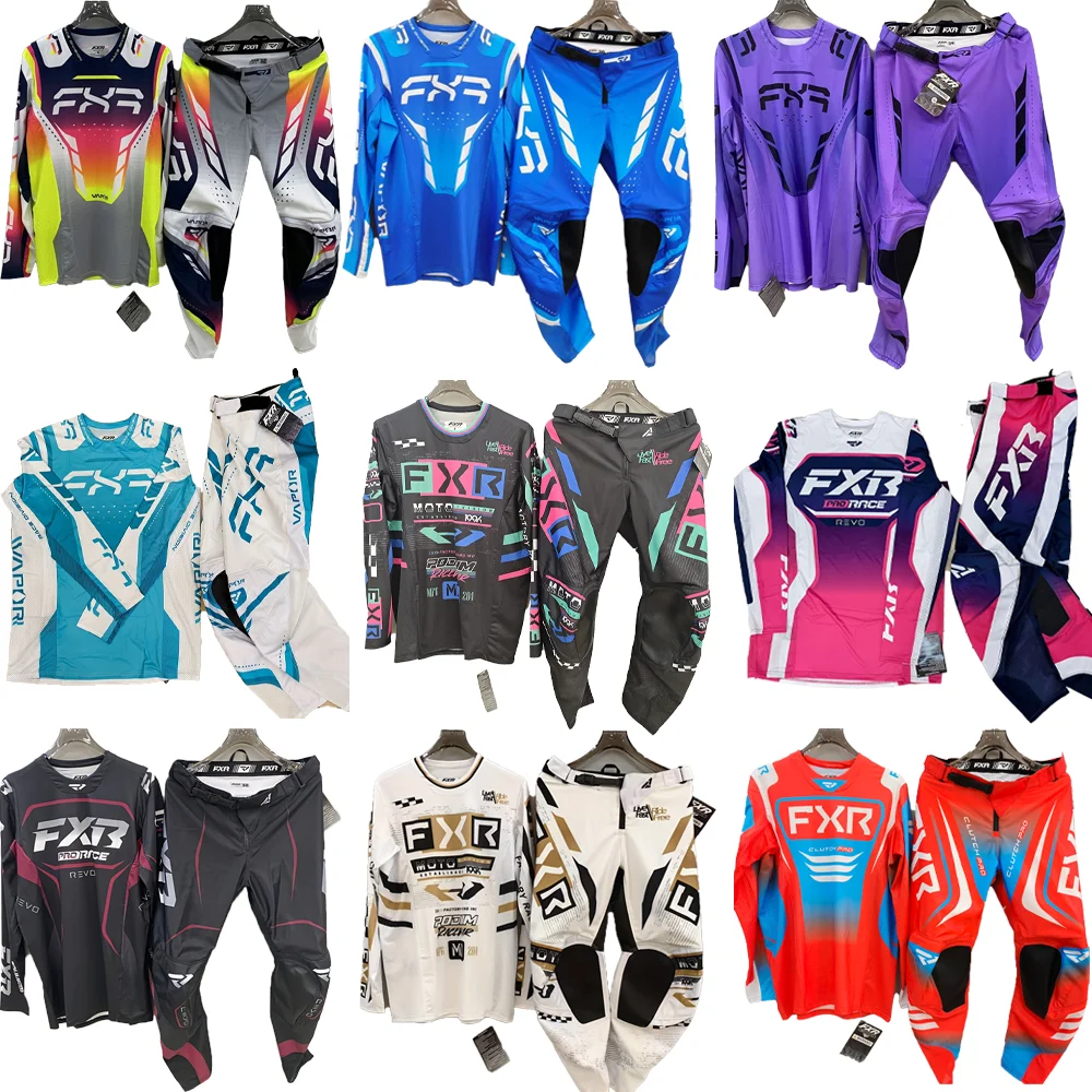Motocross Gear Set 2025 FXR Jersey Set Off Road Motorcycle Race Dirt Bike Motocross Moto Racing Suit