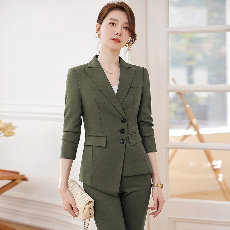 blazer-court-decontracte-retro-pour-femme-pantalon-droit-ensemble-deux-pieces-cintre-a-la-taille-un-bouton-pantalon-trempe-document-en-direct