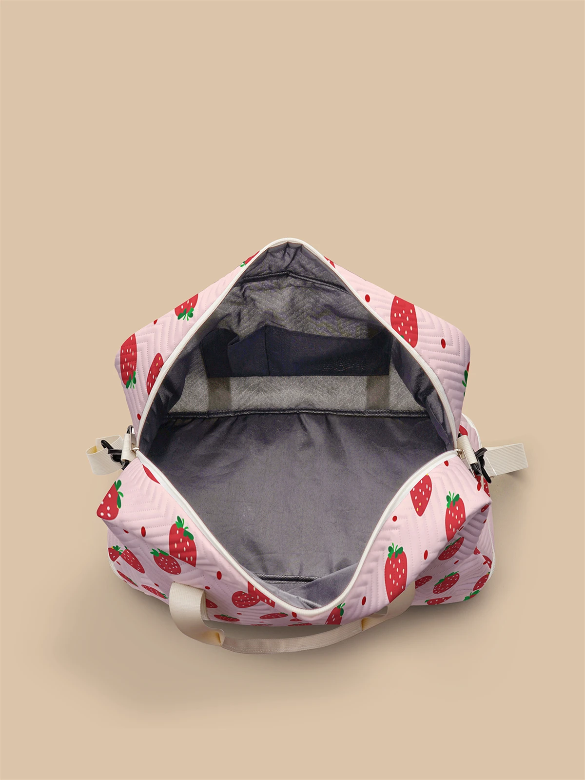 Lightweight wave patterned travel Dufile bag, large capacity sports and fitness storage bag, portable weekend overnight bag