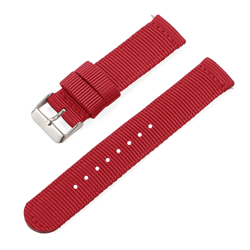 Quick Release Nylon Strap Wristband with Stainless Steel Buckle