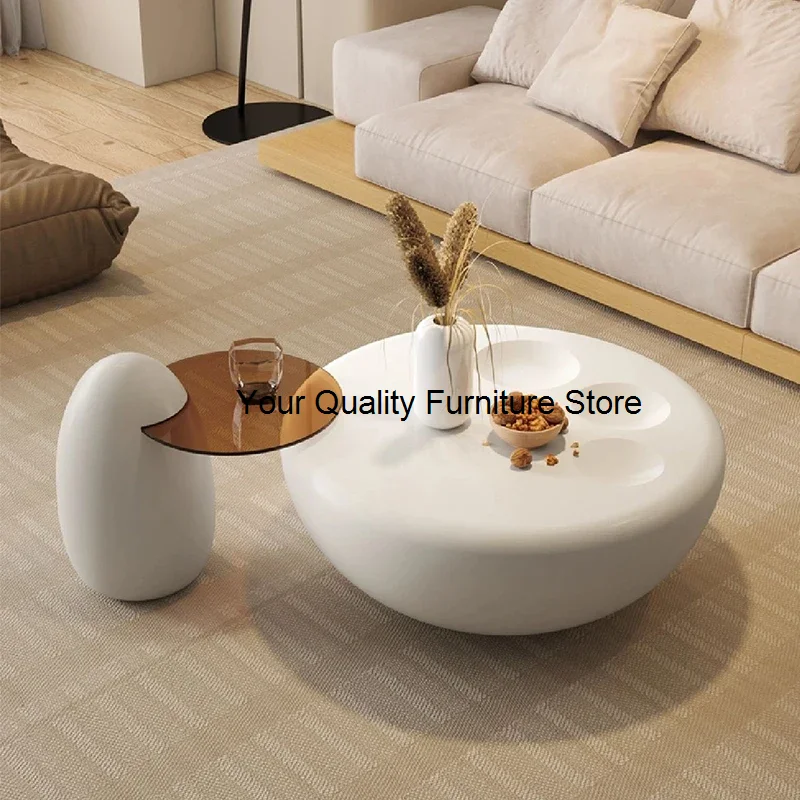 

Modern Luxury Coffee Tables Hallway Design Nordic Bedroom White Coffee Table Large Aesthetic Creative Table Basse Home Furniture