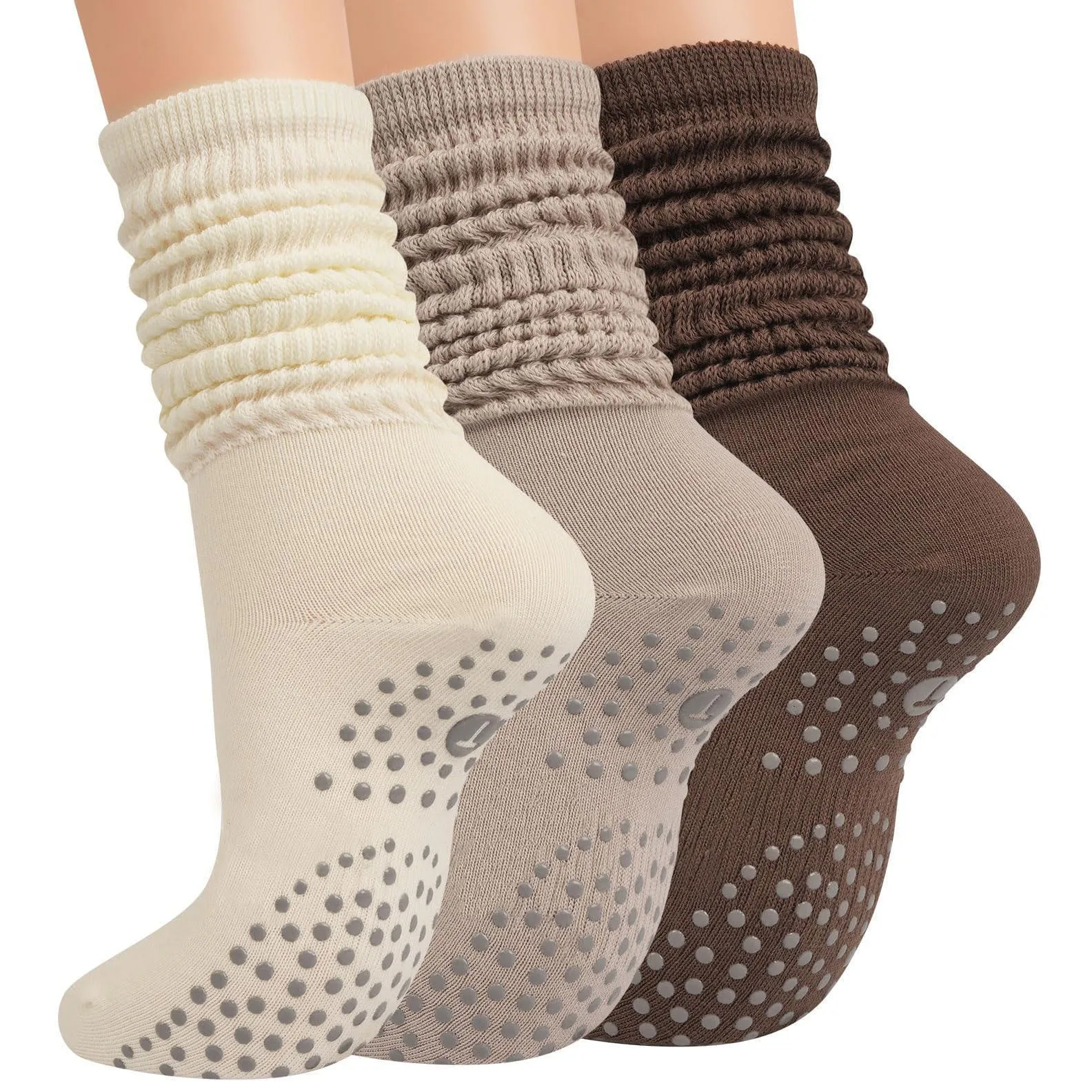 Women Anti-slip Mid-calf Yoga Socks