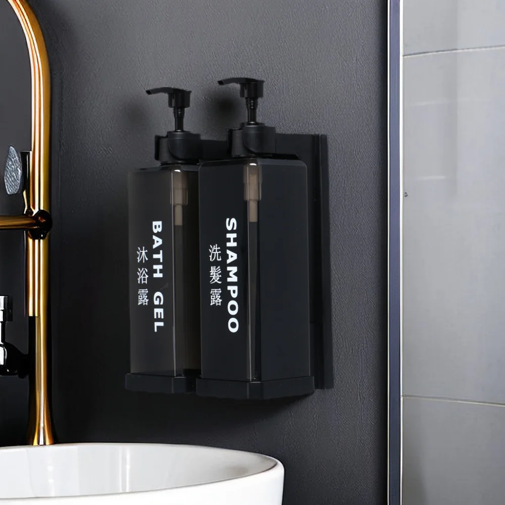 Shower Room Accessories Hotel Shampoo Shower Gel Bottles Wall Mounted Hand Sanitizer Boxes Manual Soap Dispensers