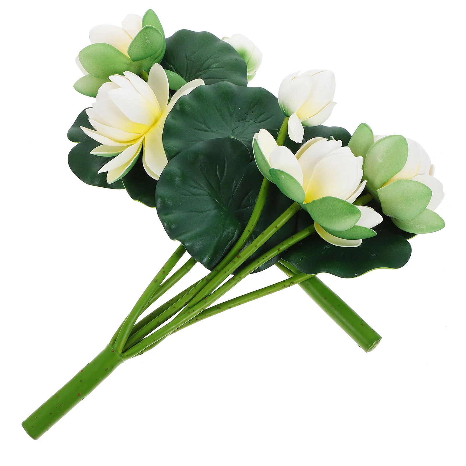 

2 Pcs Decorations Simulation Lotus Bride Artificial Plants Faux Flower Stems Eva Fake