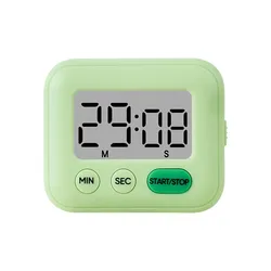 Silent Alarm Digital Timer for Focus & Productivity - Magnetic with Large Display, 99 - Minute Countdown (Light green)