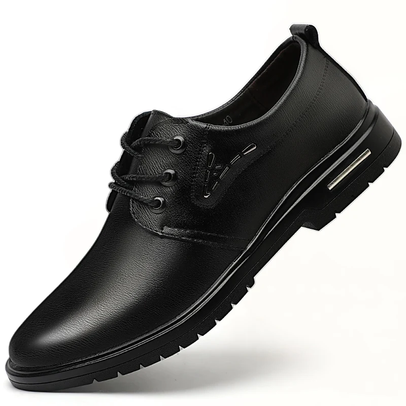 Outdoor Walking Business Formal Genuine Leather Shoes Casual Designer Luxury Shoes Mens Loafers Dress Shoes Boy Free Shipping 2