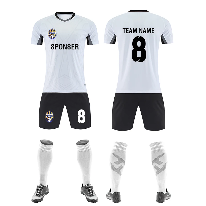 Custom Soccer Jerseys for Men Print logo Kid Adult Soccer Jersey Set personality customazition Name Number soccerFootballUniform 4