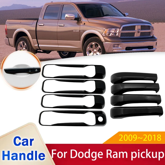 for Dodge Ram Pickup 1500 2500 3500 4000 2009~2018 Gloss Black