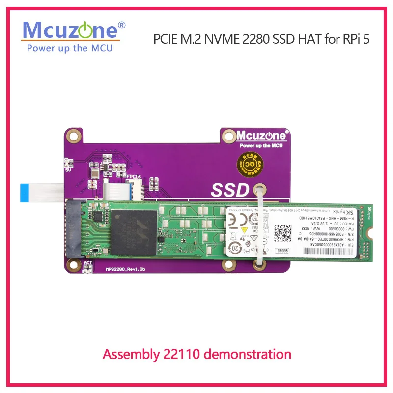 PCIE M.2 NVME 2280 2230, 2242 3  SSD HAT,   5 , ǰ (: MPS2280)
