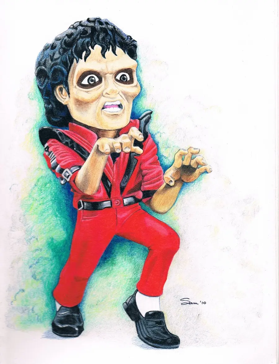 Michael Joseph Jackson Leather Red Thrilling Jacket, Suitable for 5-12 Year Boys Girls Kids ,Halloween Birthday Gift, 5