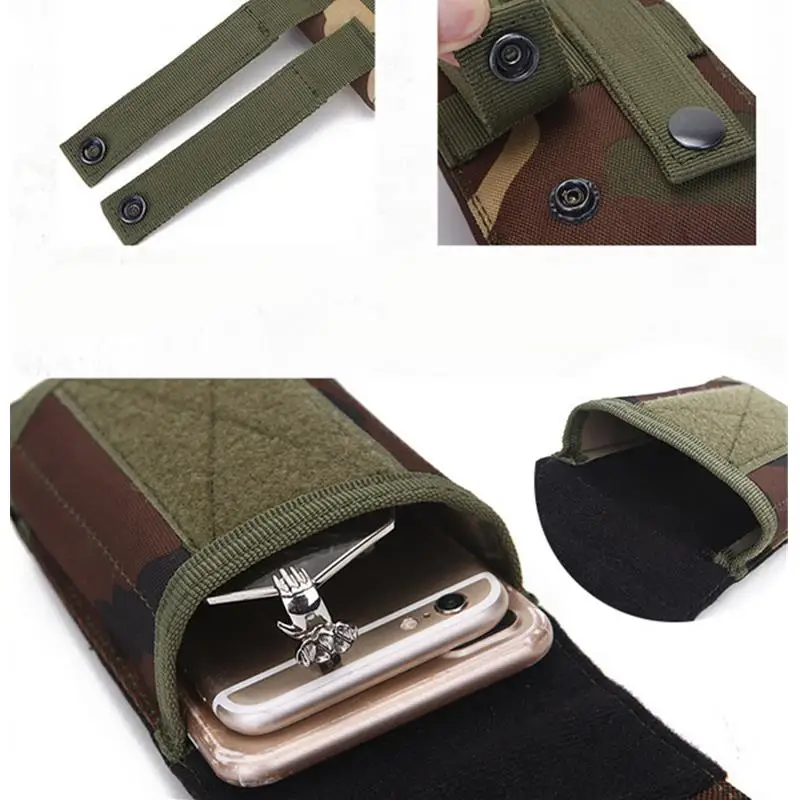 2024  Camo Belt Pouch Bag Pack Molle Pouch Belt Camp Pocket Waist Fanny Bag Phone Case Pocket For Hunting 6