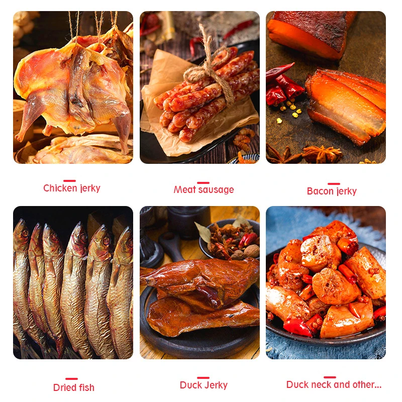 Dryer Rotating Sausages Bacon Chicken Duck Beef Food Dehydration Case Commercial Consumer Meat Machine 360° Household Air-dried 5