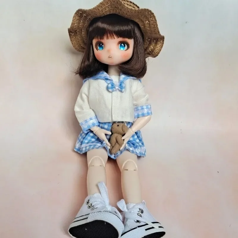 1/6 Bjd Anime Doll Full Set 28cm Cute Baby Girl Doll with Clothes