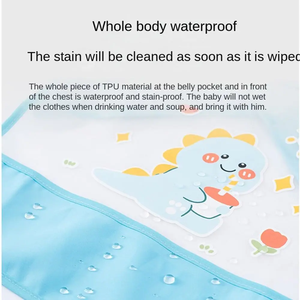 Animal Pattern Baby Feeding Bib Waterproof Sleeveless Sleeveless Bibs Bear Comfortable Saliva Towel Burp Apron