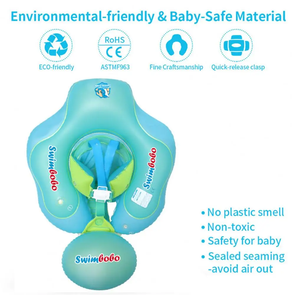 1 Set Bathing Ring  Fun Good Seaming Sealed Kids Swim Circle  Protective Swim Ring