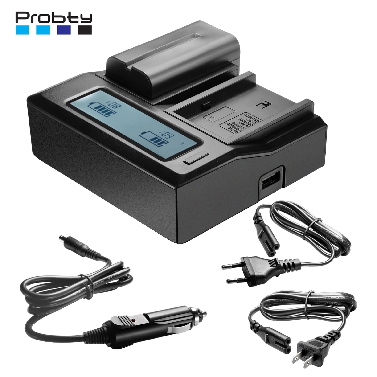 Chargeur Rapide PATONA 1918 Turbo 1500mA Pour Batteries Sony NP-F550, NP-F750, NP-F770, NP-F930, NP-F950, Etc. - Indicateur LED - Arrêt Automatique