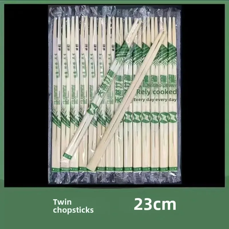 Disposable Chopsticks Restaurant Grade Cheap Bowl Chopsticks Healthy Convenient Packaging Round Bamboo Utensils For Fast Food