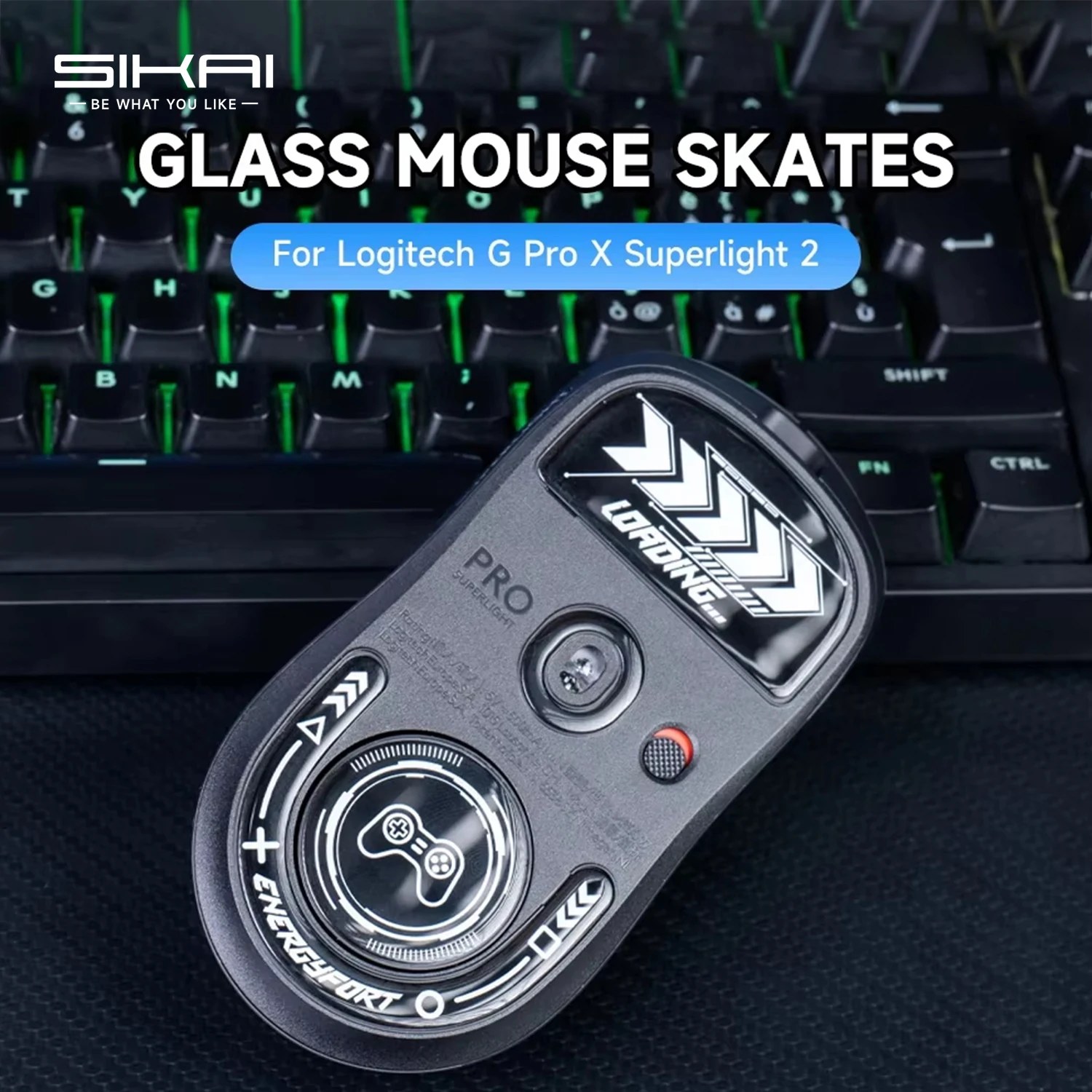 Mouse Feet Skates Ultra Strong Flawless Glass Super Fast Smooth Durable Sole for Logitech G Pro X Superlight 2 Gaming Mouse