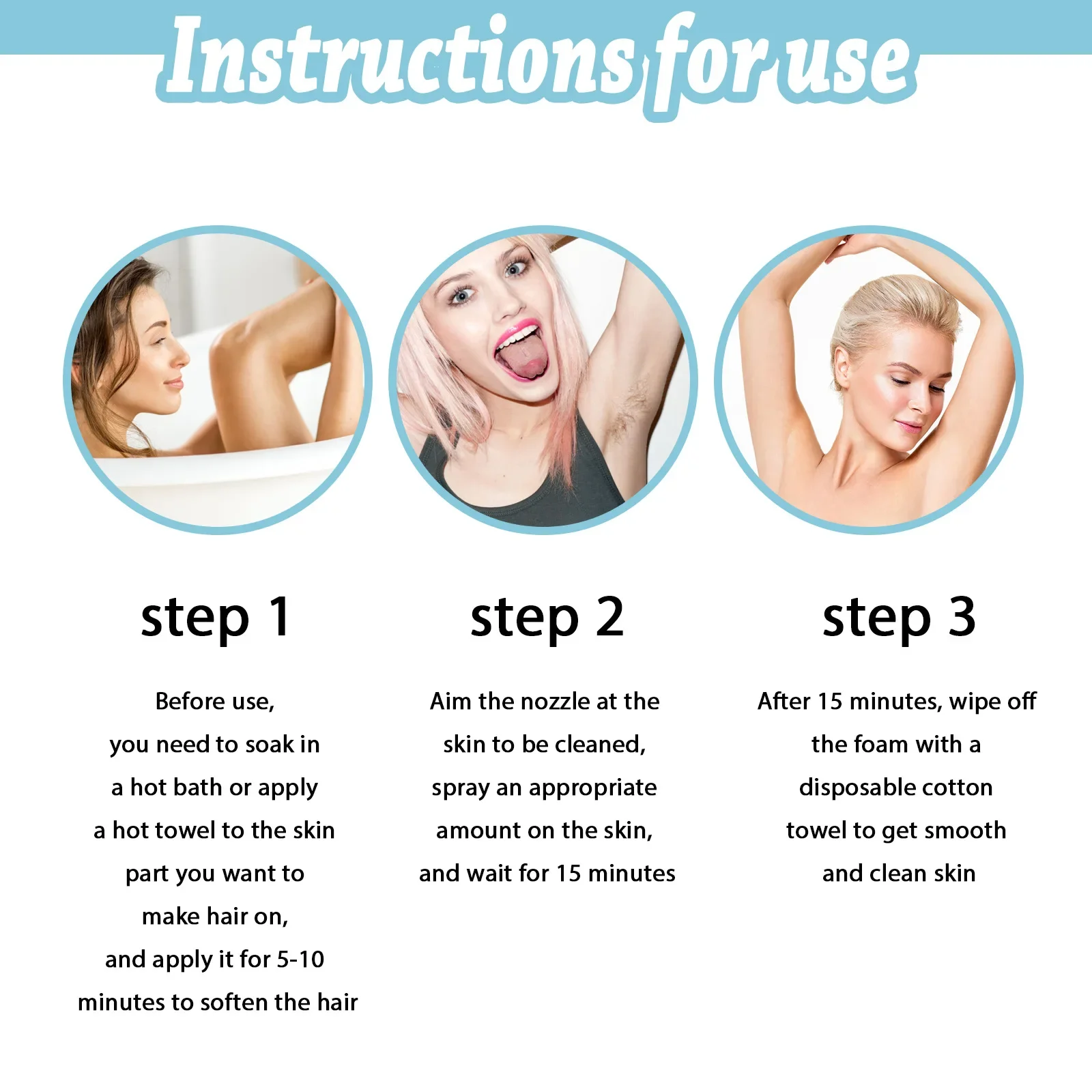 Permanent Hair Removal Spray for Ladies