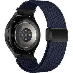 Braided Magnetic Watch Strap - 20mm & 22mm - Universal Fit Bracelet - 22mm (Midnight Blue)