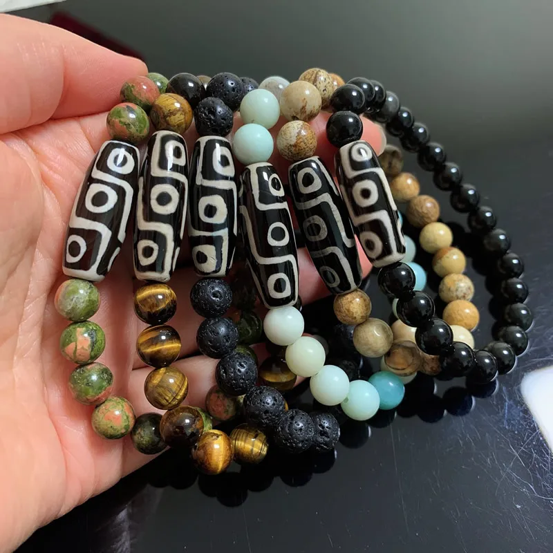 Bracelet Jewelry Retro Healing Tibetan Dzi Agates Bracelets