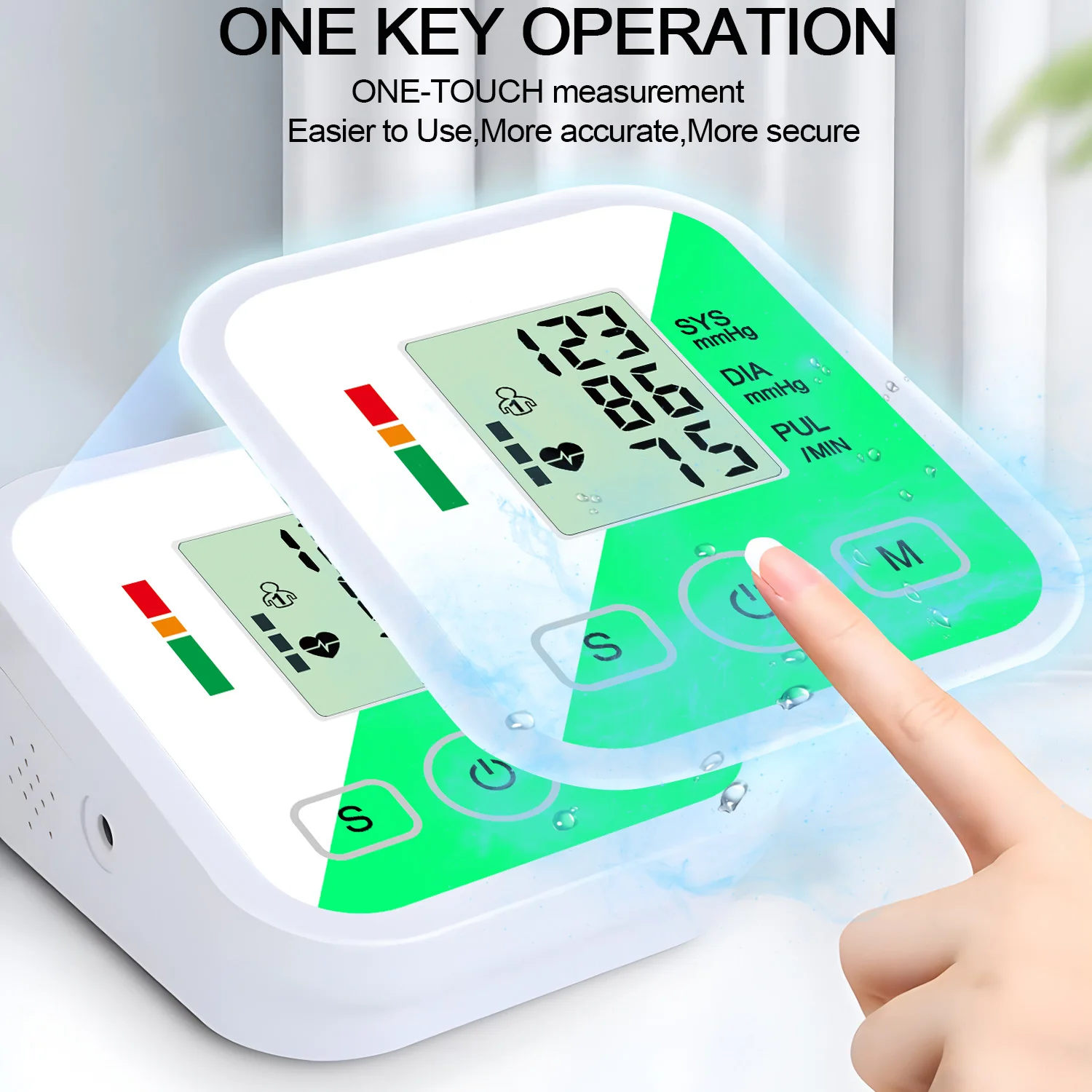 Medical Arm Blood Pressure Monitor Users BP Automatic Professional Portable Tonometer Digital Tensiometer Heart Rate
