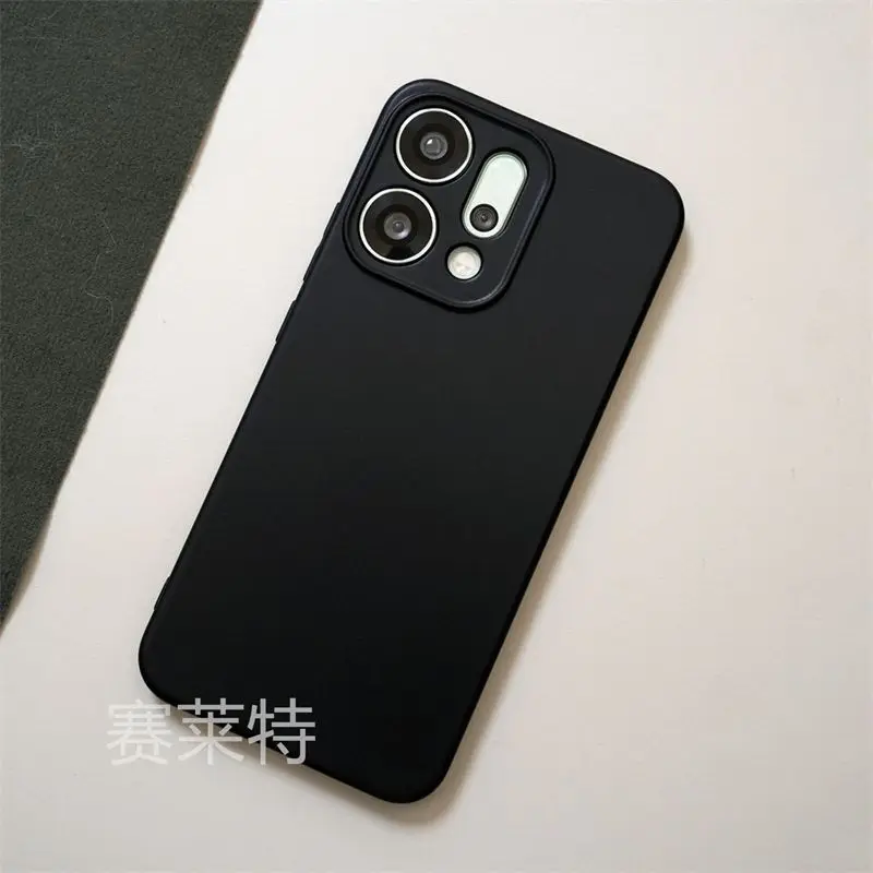 Matte Black Slim Thin Soft TPU Silicone Phone Case