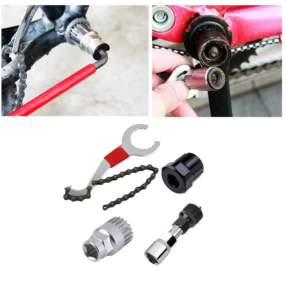 

4 in Freewheel Remover Tool Bike Repair Kit Chain Removal Combination Crank Puller