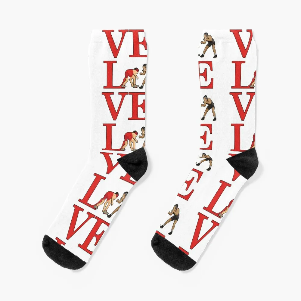 Love Wrestling. Socks christmas gifts socks aesthetic Socks Women's Men's qr code scan digital barcode app dowload socks socks for men set socks aesthetic men gifts womens socks