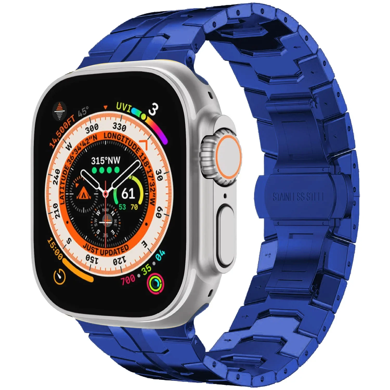 Stainless Steel Metal Strap for Apple Watch - Elegant Wristband Replacement