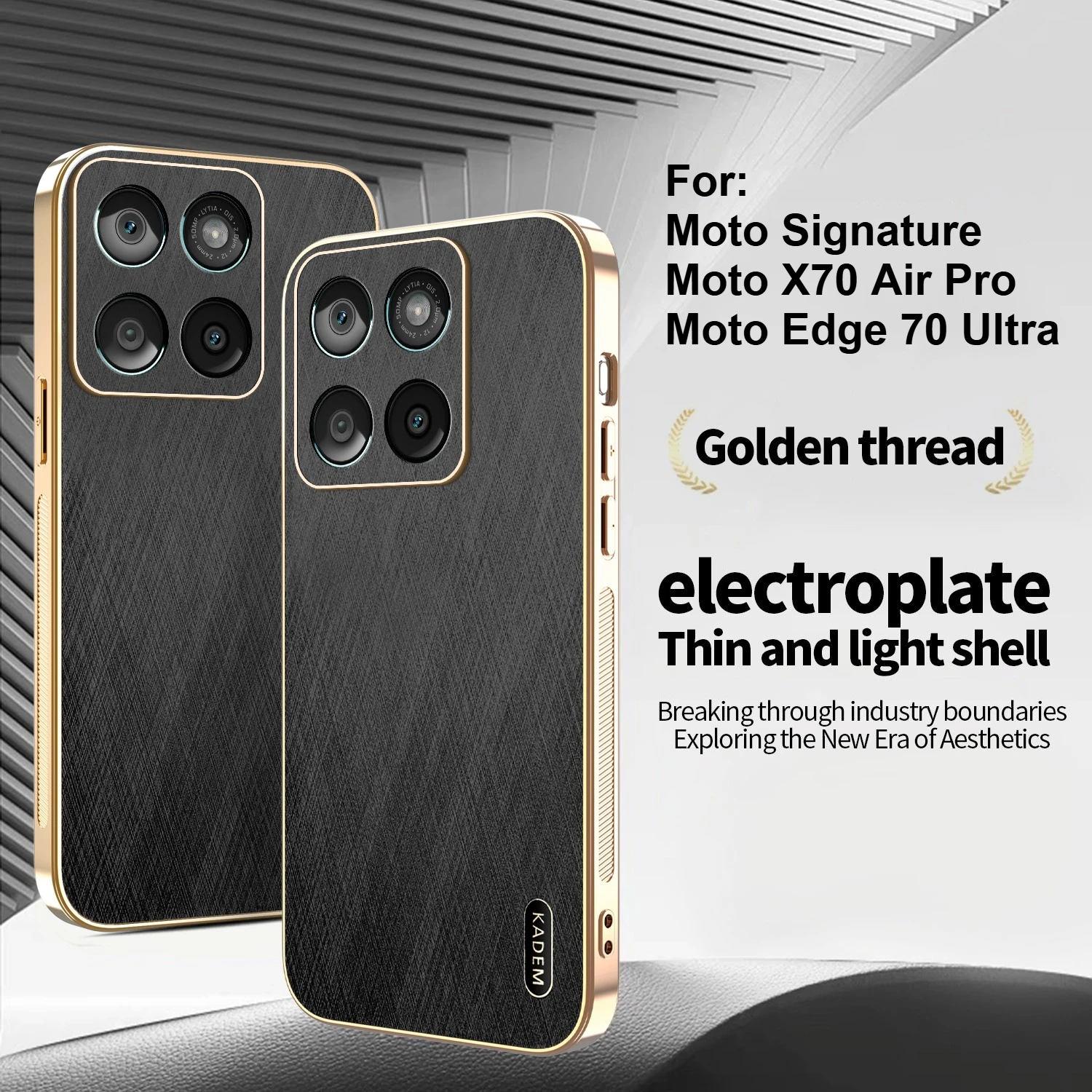 Vegan Leather Ultra-Thin Anti-Drop Case - Skin-Friendly Air Pro Cover