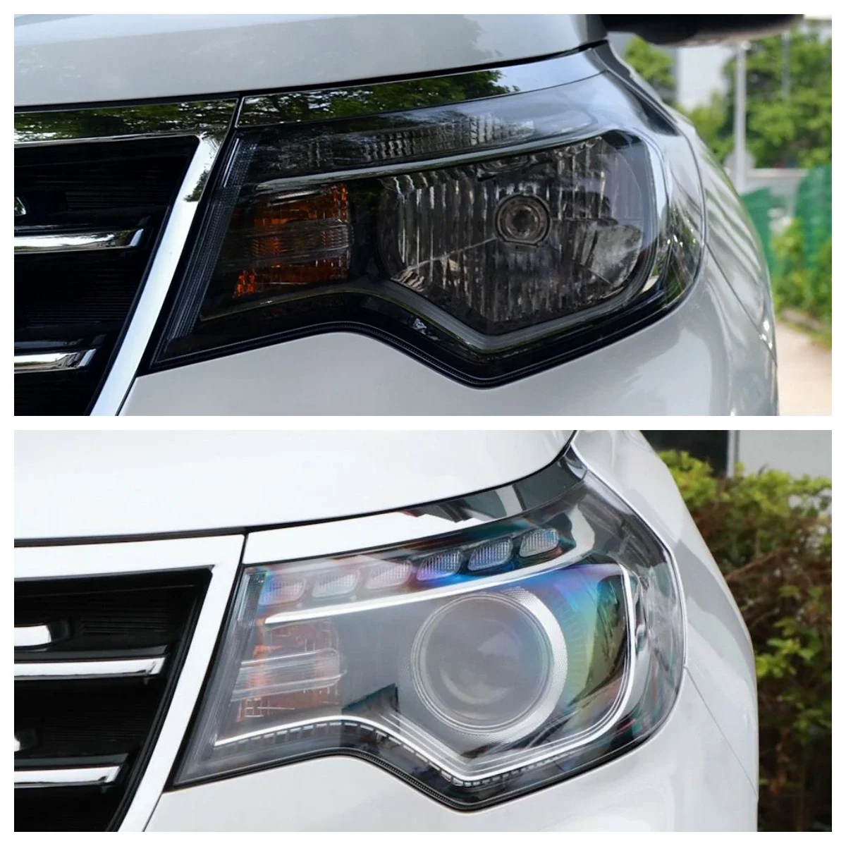 For Kia Sportage R Auto Accessory Transparent PC Material Headlight Lights Glass Shell