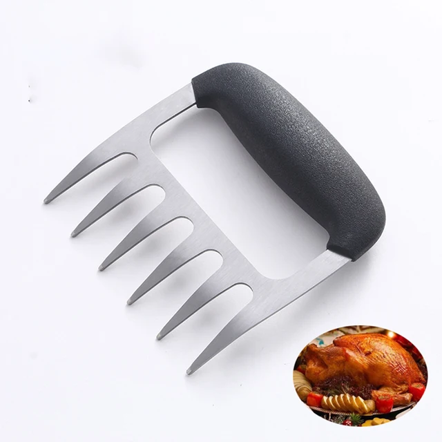 Rozsdamentes Acél Medve Karmok Húspreszelő Hús Elválasztó Bbq Húsvágó Szerszám Grillvilla Konyhai Szerszámok - Image 3